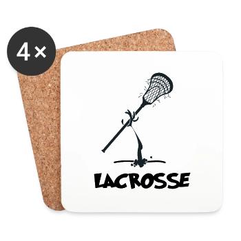 Lacrosse LacrosseTeam Lacrosse Players - Coasters (set of 4) - white - Front