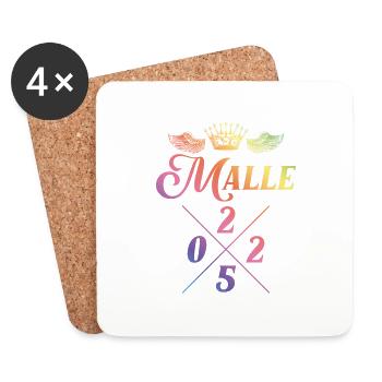 Malle 2025 Krone Bunt Mallorca - Dessous de verre (lot de 4) - blanc - Devant