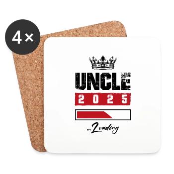 Uncle 2025 Loading - Coasters (set of 4) - white - Front
