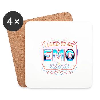 I Used To Be Emo 2 - Untersetzer (4er-Set) - Weiß - Vorne