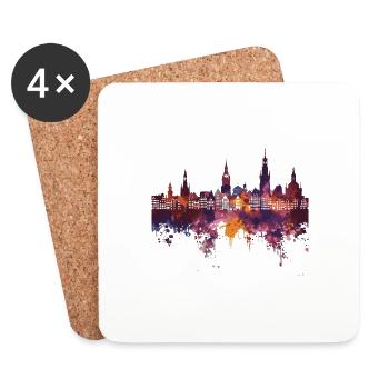 Maastricht - Dessous de verre (lot de 4) - blanc - Devant