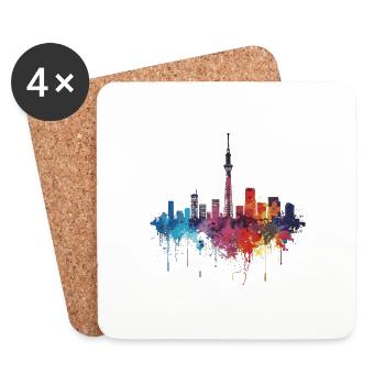 Heute - Untersetzer (4er-Set) - Weiß - Vorne
