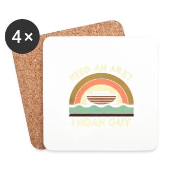 Need An Ark I Noah Guy 7 - Untersetzer (4er-Set) - Weiß - Vorne