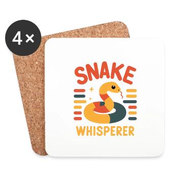 Snake Whisperer 3 - Untersetzer (4er-Set) - Weiß - Vorne