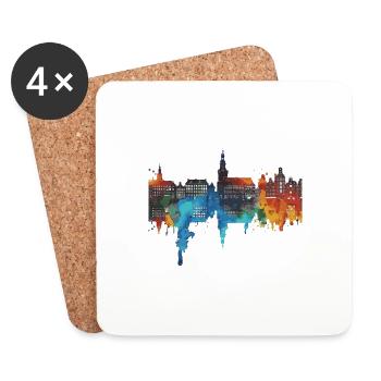 Westland - Dessous de verre (lot de 4) - blanc - Devant