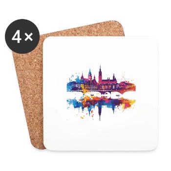 Beuthen - Untersetzer (4er-Set) - Weiß - Vorne