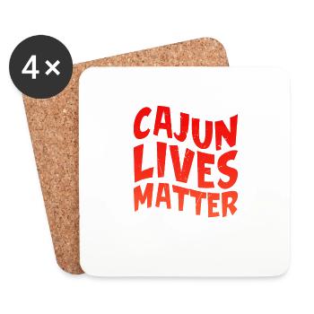Cajun lives are important - Coasters (set of 4) - white - Front
