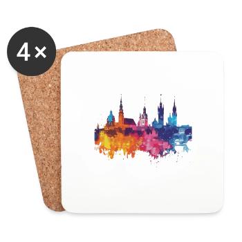 Kędzierzyn-Koźle - Untersetzer (4er-Set) - Weiß - Vorne