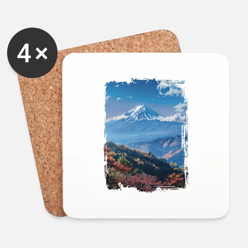 Japan - Coasters (set of 4) - white