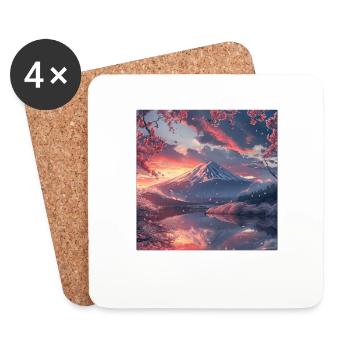 Japan - Coasters (set of 4) - white - Front