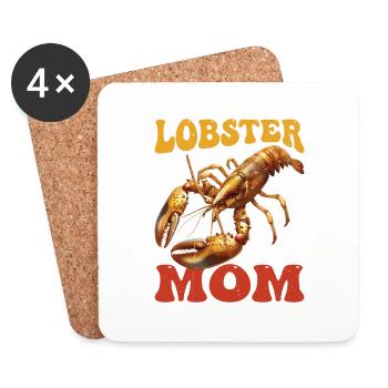 Lobster Mom - Untersetzer (4er-Set) - Weiß - Vorne