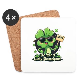 THE YEAR OF LUCKY - Coasters (set of 4) - white - Front