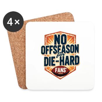 Fußball - Untersetzer (4er-Set) - Weiß - Vorne