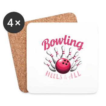 BOWLING - Coasters (set of 4) - white - Front