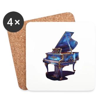 Piano - Coasters (set of 4) - white - Front