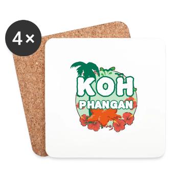 K8h Pha-ngan Insel - Untersetzer (4er-Set) - Weiß - Vorne