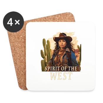 SPIRIT OF THE WEST - Untersetzer (4er-Set) - Weiß - Vorne