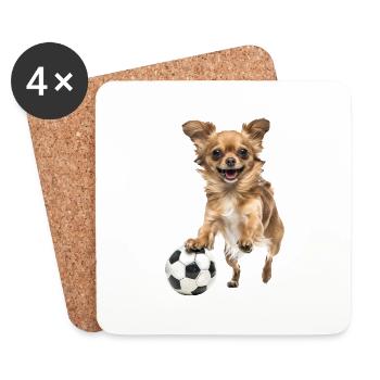 Chihuahua - Untersetzer (4er-Set) - Weiß - Vorne
