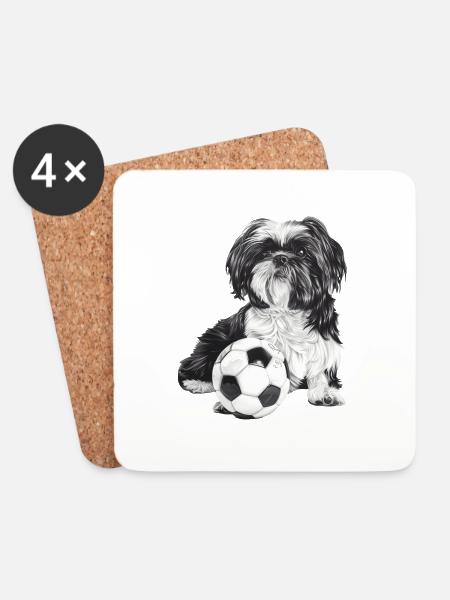 Shih Tzu - Untersetzer (4er-Set) - Weiß