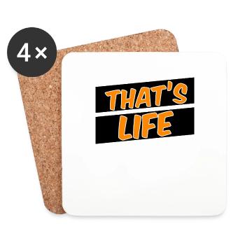 That’s life - Untersetzer (4er-Set) - Weiß - Vorne