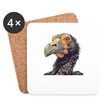 Dodos Dodo - Untersetzer (4er-Set) - Weiß - Vorne