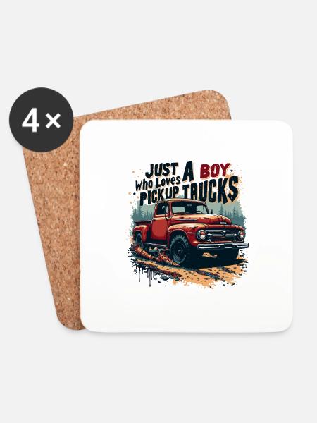 CAMIONNETTES - Underlägg (4-pack) - vit
