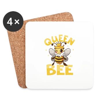 Queen Bee Beekeeper Apiarist Beekeeping - Untersetzer (4er-Set) - Weiß - Vorne