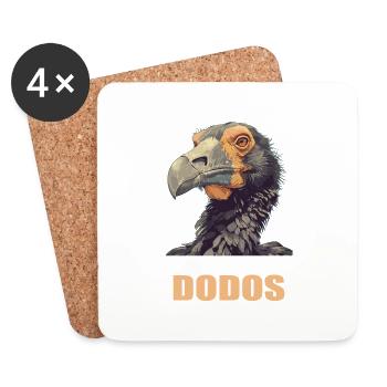 Dodos Dodo - Untersetzer (4er-Set) - Weiß - Vorne