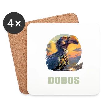 Dodos Dodo - Untersetzer (4er-Set) - Weiß - Vorne