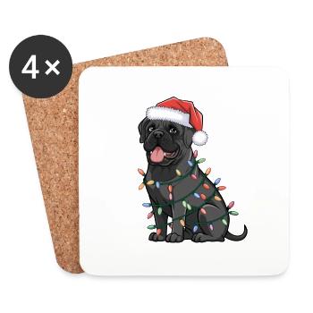 Havanese Christmas Lights Xmas Dogs Gifts - Untersetzer (4er-Set) - Weiß - Vorne