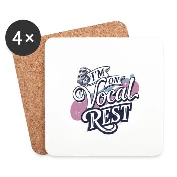 I'm On Vocal Rest 4 - Untersetzer (4er-Set) - Weiß - Vorne
