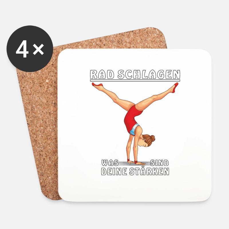 RADSCHLAGEN WAS SIND DEINE STÄRKEN - Untersetzer (4er-Set) - Weiß