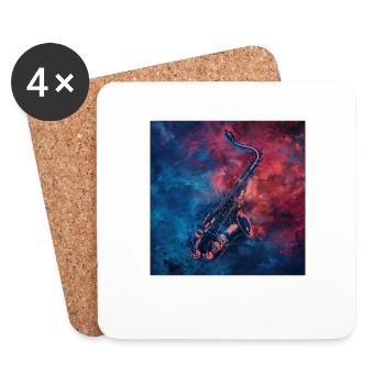 Saxophone - Coasters (set of 4) - white - Front