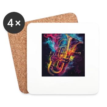 Tuba - Coasters (set of 4) - white - Front