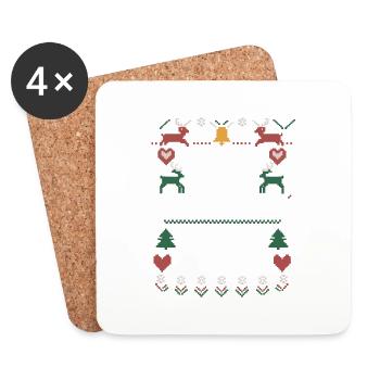 This is My Ugly Christmas Florida Sweater Xmas - Coasters (set of 4) - white - Front