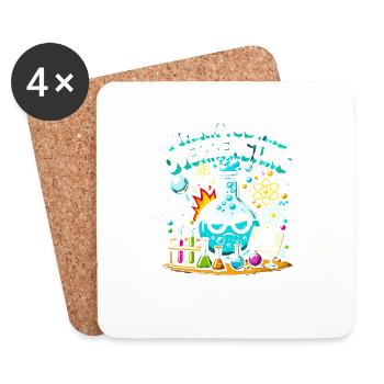 Ich glaube, Sie überreagieren - Untersetzer (4er-Set) - Weiß - Vorne