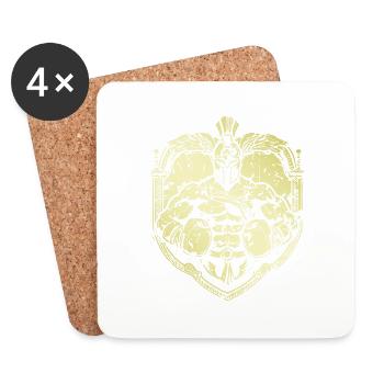 Spartan Boxer - Dessous de verre (lot de 4) - blanc - Devant