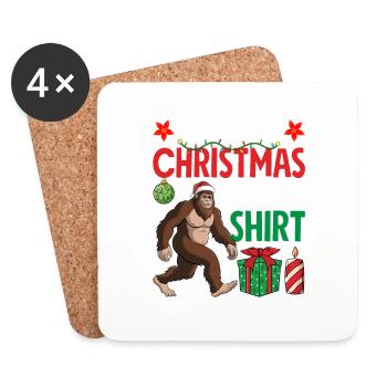 C’est ma chemise de pyjama de Noël - Dessous de verre (lot de 4) - blanc - Devant