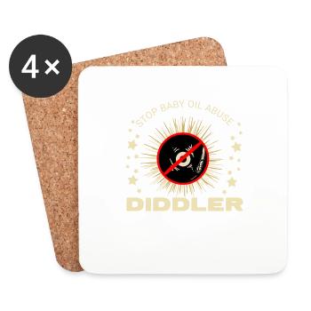Diddler - Untersetzer (4er-Set) - Weiß - Vorne