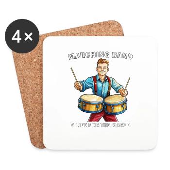 FANFARE UNE VIE POUR LA MARCHE - Dessous de verre (lot de 4) - blanc - Devant