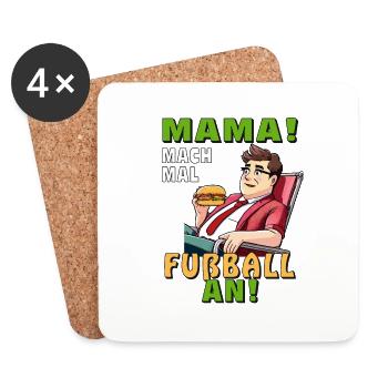 DECK CHAIR MAN HAMBURG FOOTBALL - Coasters (set of 4) - white - Front