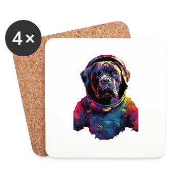 Cane Corso - Untersetzer (4er-Set) - Weiß - Vorne