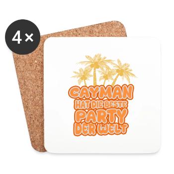 Vacances Vacances - Dessous de verre (lot de 4) - blanc - Devant