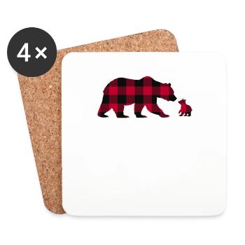 Grandma Bear - Coasters (set of 4) - white - Front