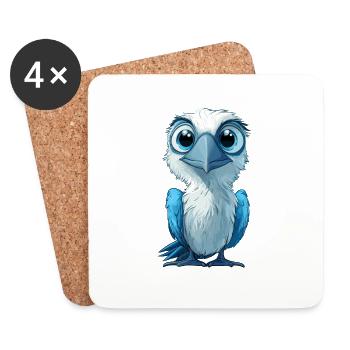 Blue-footed booby - Coasters (set of 4) - white - Front