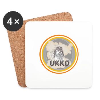 Ukko Hochgott symbol - Untersetzer (4er-Set) - Weiß - Vorne