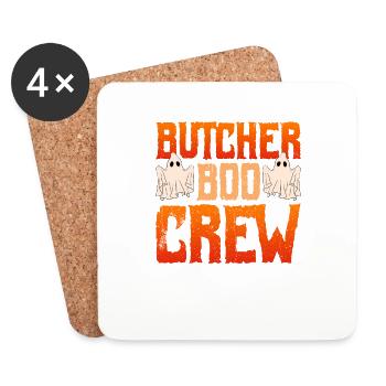 Boucher d'Halloween Boucher d'Halloween - Dessous de verre (lot de 4) - blanc - Devant