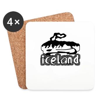 I Love Iceland - Coasters (set of 4) - white - Front