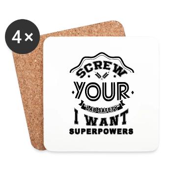 Lab Technician Screw Your Lab Safety - Coasters (set of 4) - white - Front
