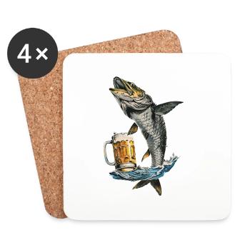 Tarpon Bier - Untersetzer (4er-Set) - Weiß - Vorne